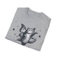 Dancing Cat – Cute Butterfly Graphic Tee